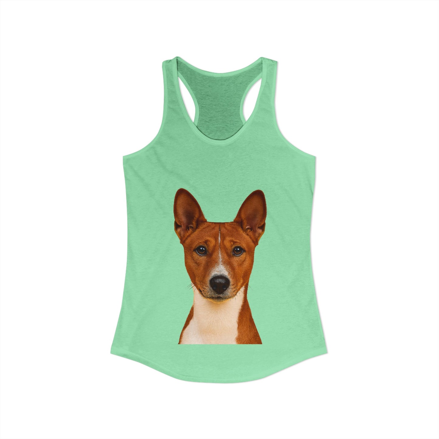 Basenji Head Women's Racerback Tank