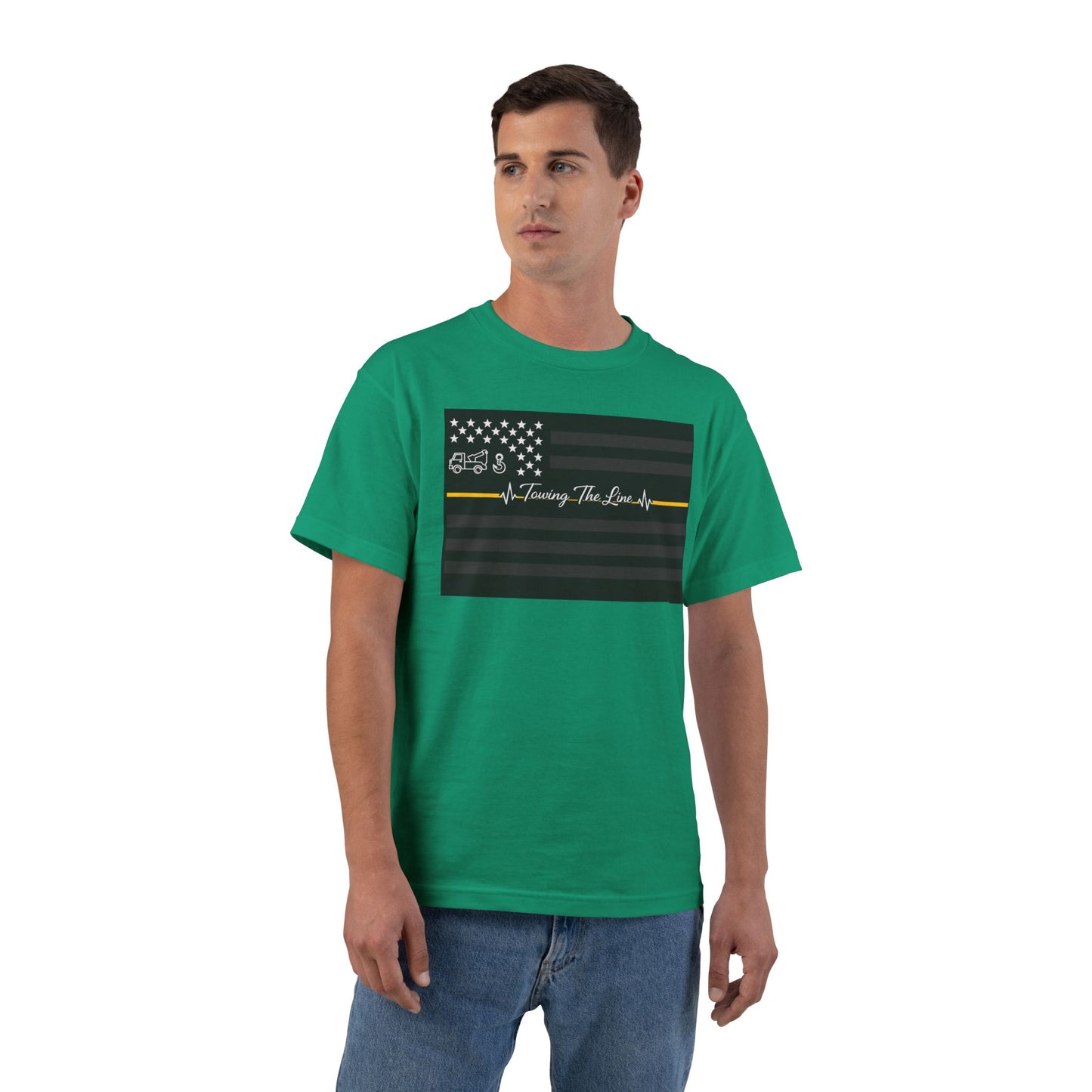 Thin Yellow Line Men's Short-Sleeve Crewneck Tee