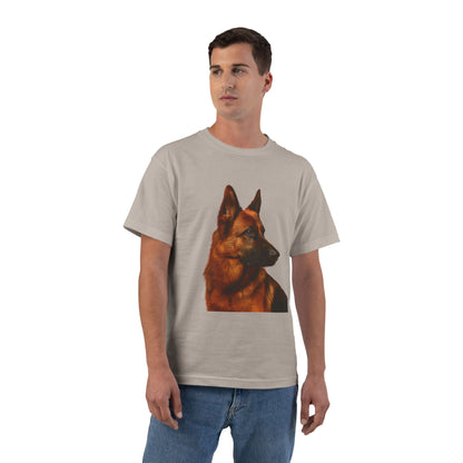 German Shepherd Head Men's Short-Sleeve Crewneck Tee