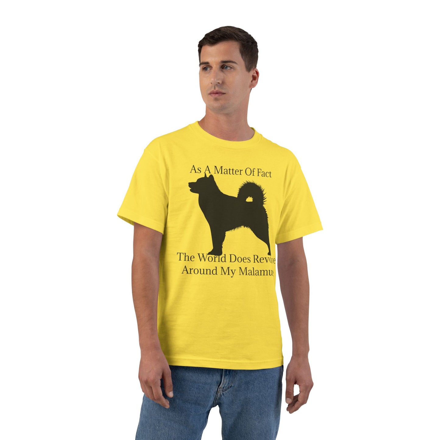 Matter Of Fact Malamute Men's Short-Sleeve Crewneck Tee
