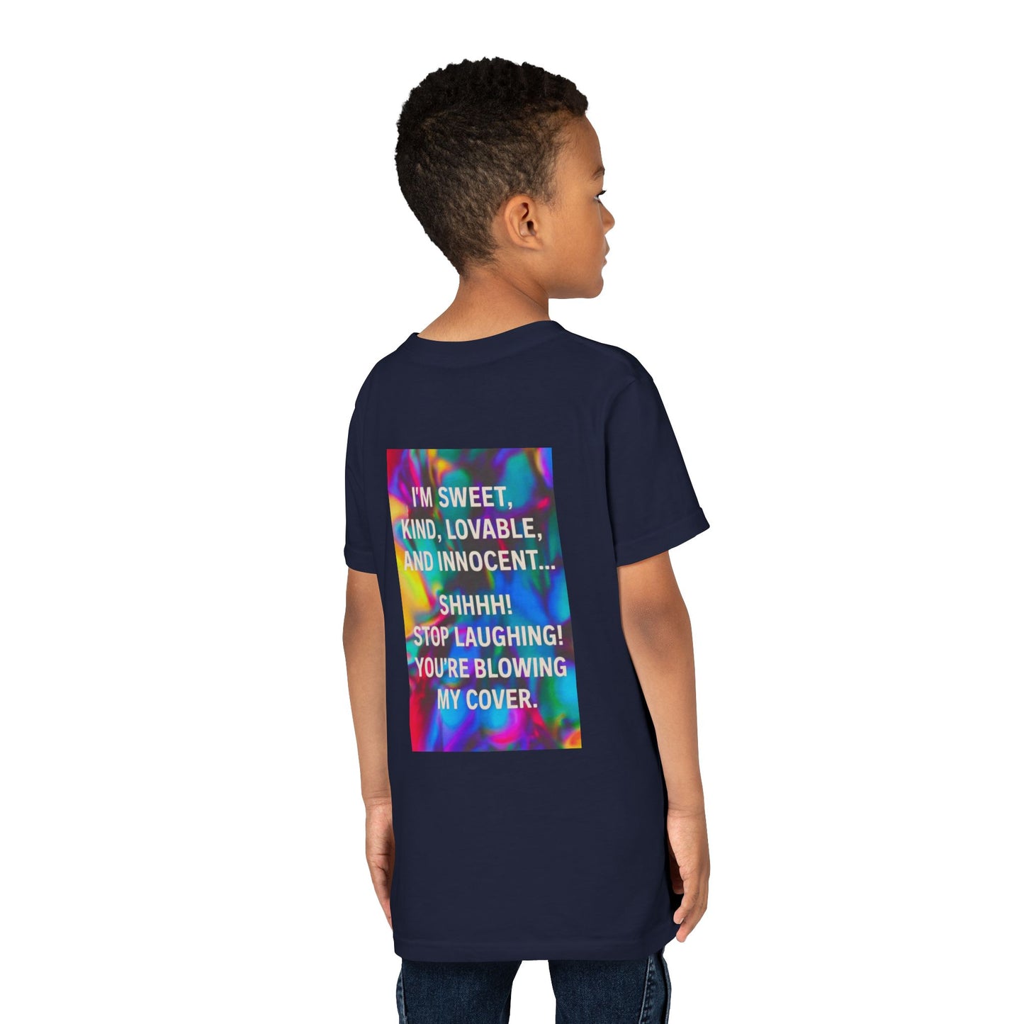 Blowing My Cover Youth Unisex Short Sleeve Crewneck Tee