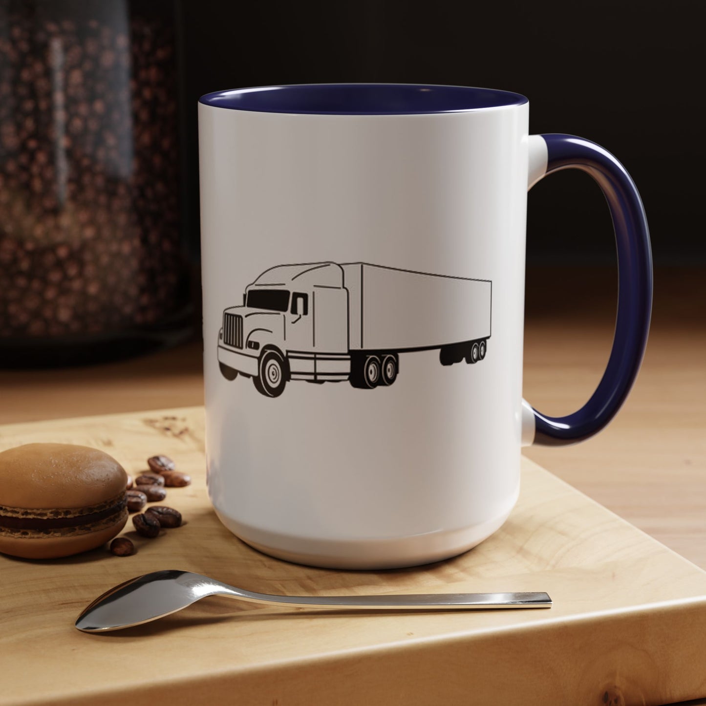 Semi Truck 2-Tone Coffee Mug