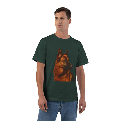 German Shepherd Head Men's Short-Sleeve Crewneck Tee