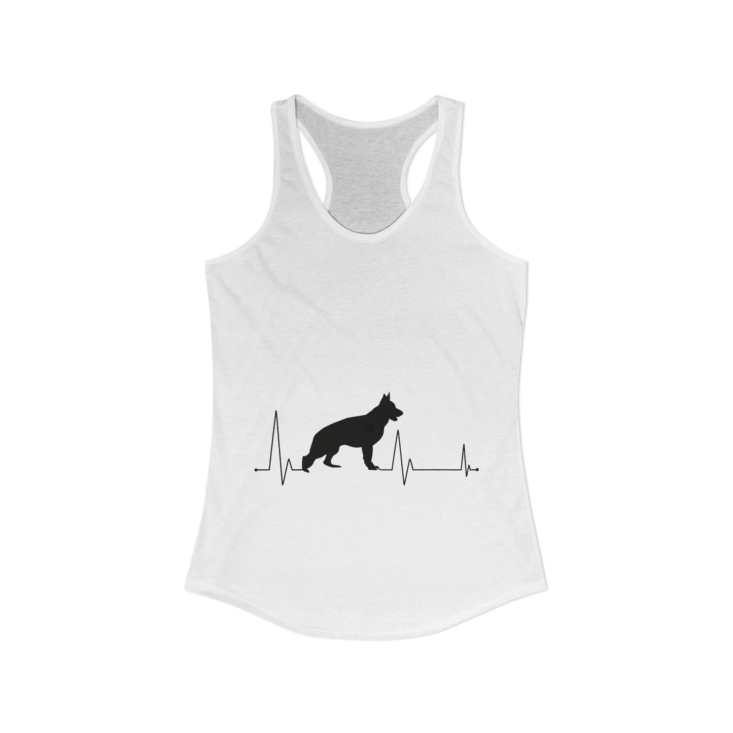 My Heart Beats For German Shepherds Women's Racerback Tank
