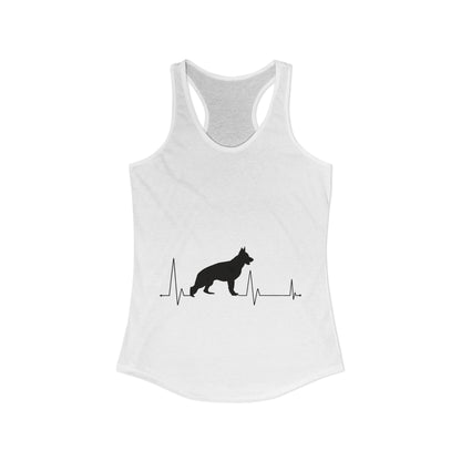 My Heart Beats For German Shepherds Women's Racerback Tank