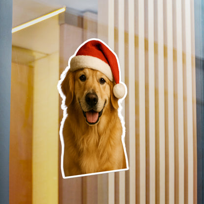 Santa Paws Golden Vinyl Decal