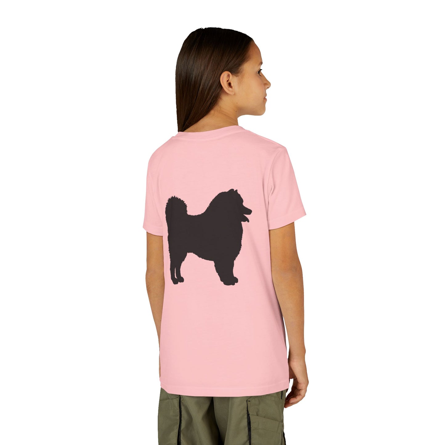 Samoyed Silhouette Youth Unisex Short Sleeve Crewneck Tee