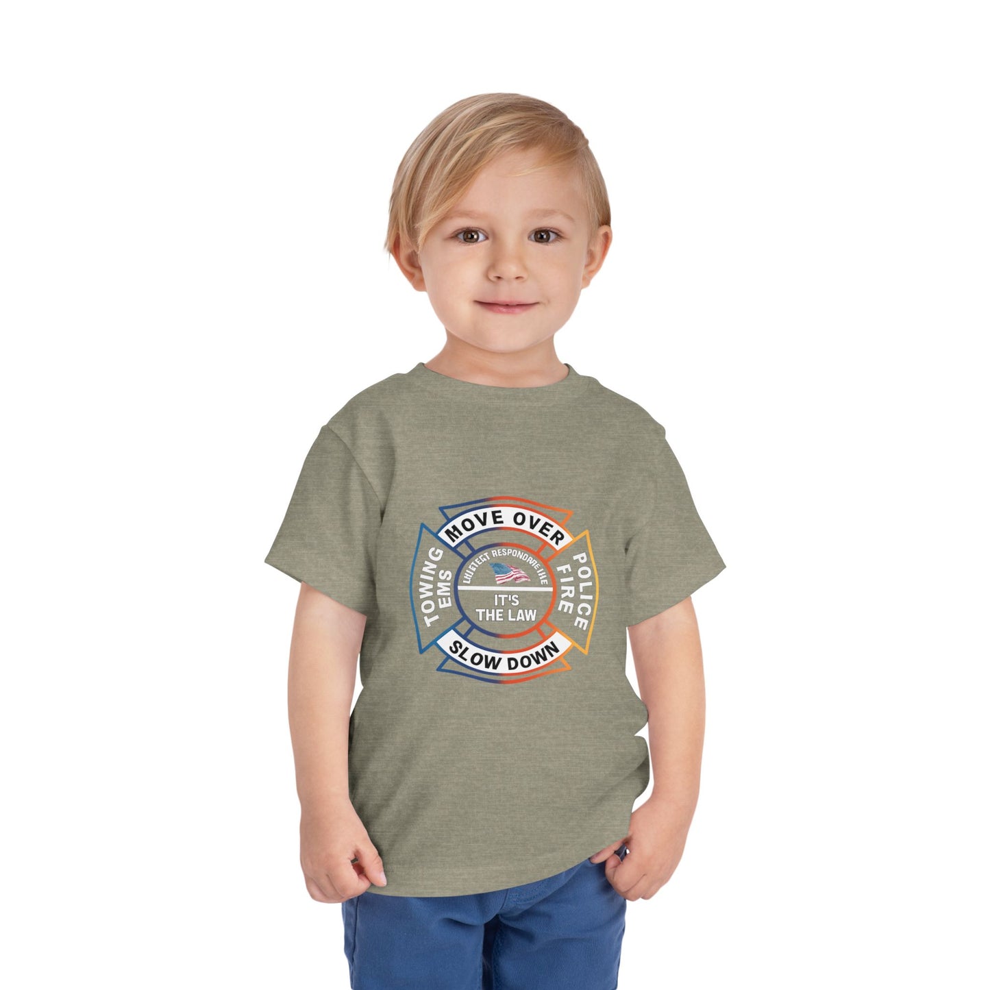Let First Responders Live Toddler Unisex Short Sleeve Crewneck Tee