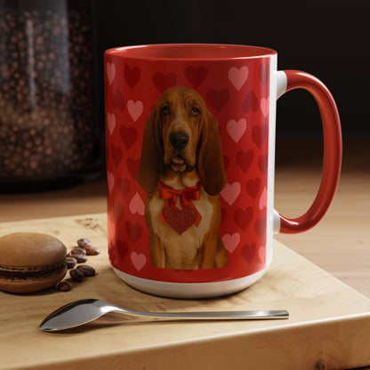 Cupid's Companion Basset 2-Tone Coffee Mug