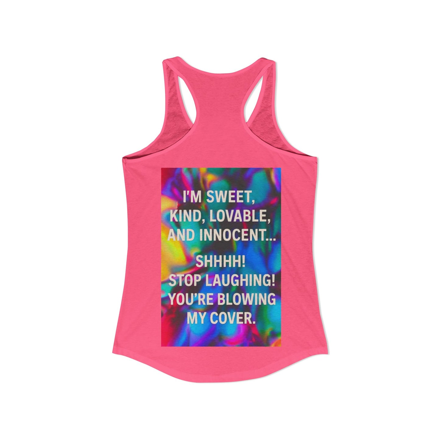 Blowing My Cover Women's Racerback Tank