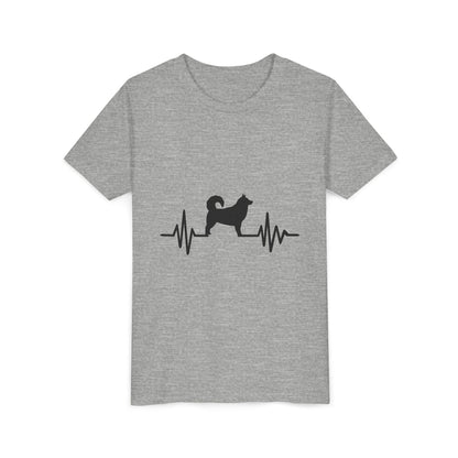 My Heart Beats For Malamutes Youth Unisex Short Sleeve Crewneck Tee