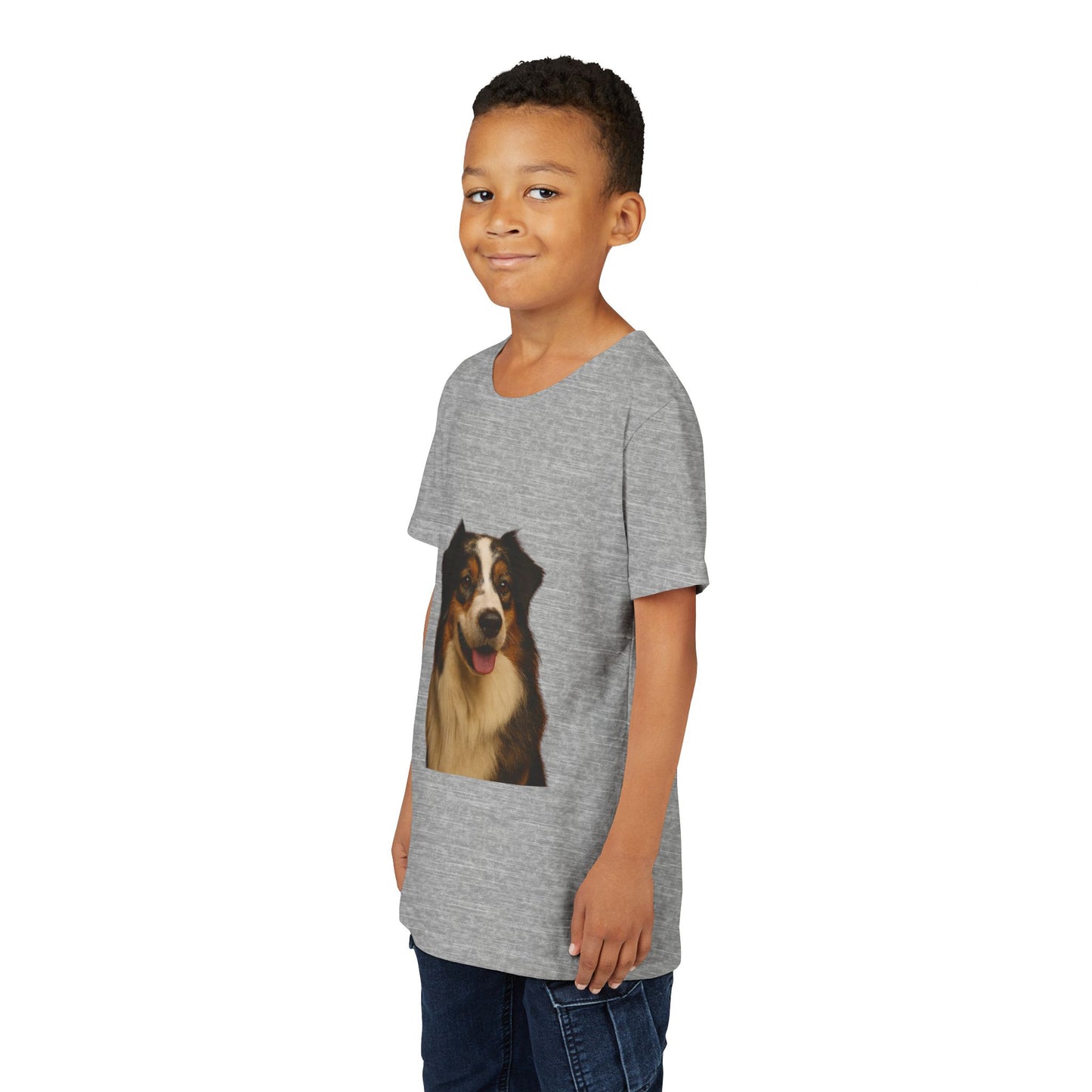 Aussie Head Youth Unisex Short Sleeve Crewneck Tee