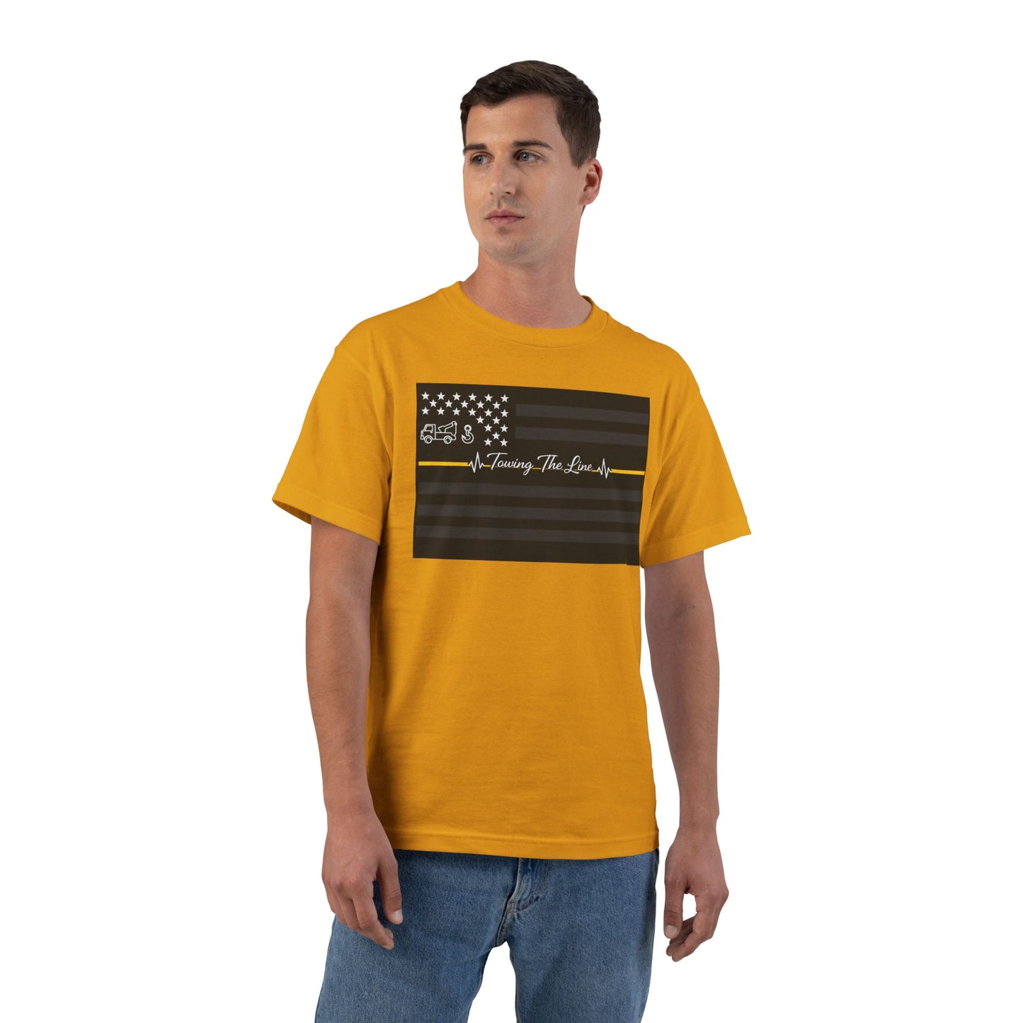 Thin Yellow Line Men's Short-Sleeve Crewneck Tee