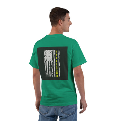 Thin Yellow Line Men's Short-Sleeve Crewneck Tee