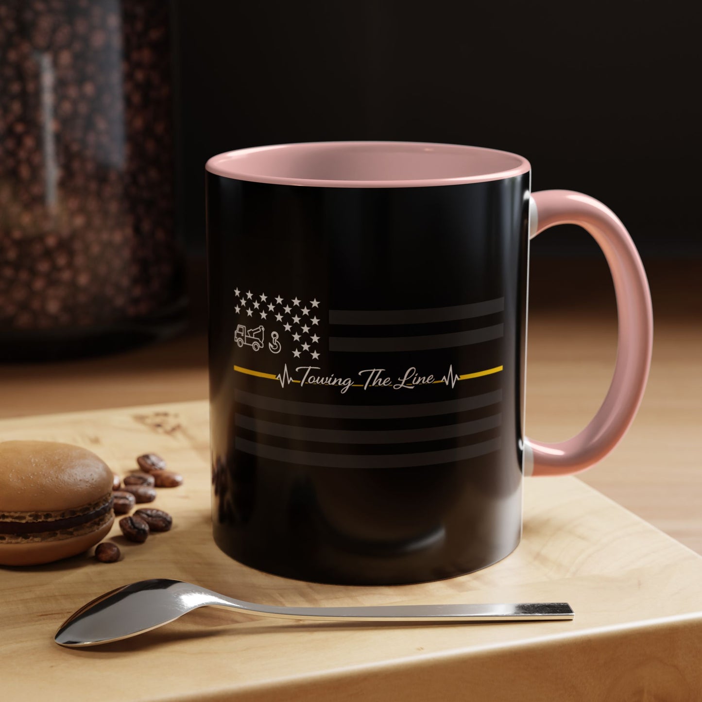 Thin Yellow Line 2-Tone Coffee Mug