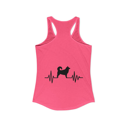 My Heart Beats For Malamutes Women's Racerback Tank