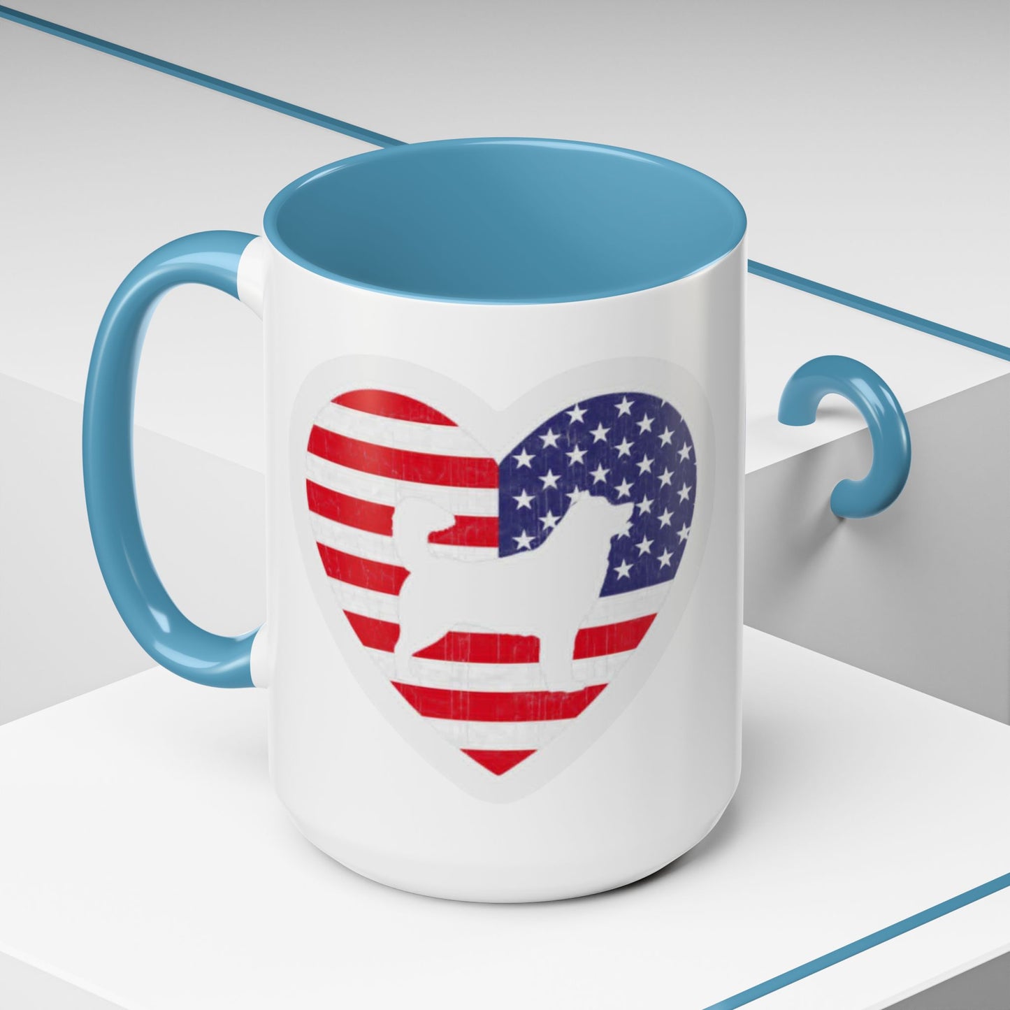 Malamute Flag 2-Tone Coffee Mug
