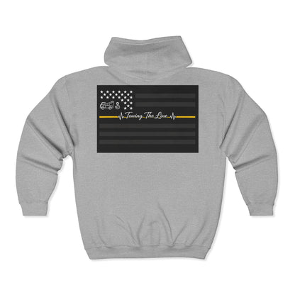 Thin Yellow Line Unisex Full Zip Hoodie