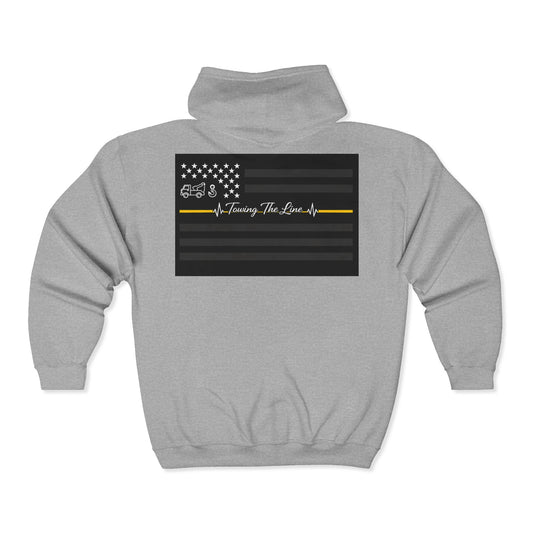 Thin Yellow Line Unisex Full Zip Hoodie