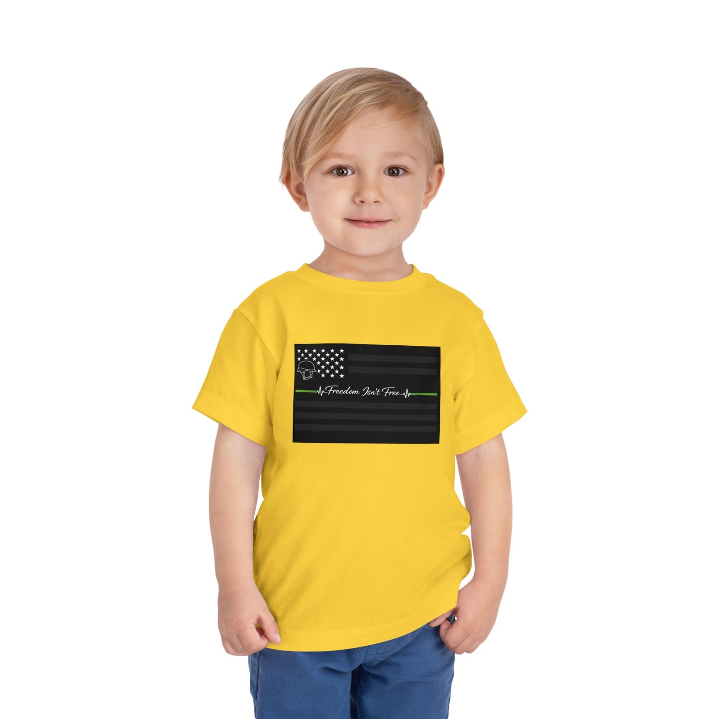 Thin Green Line Toddler Unisex Short Sleeve Crewneck Tee