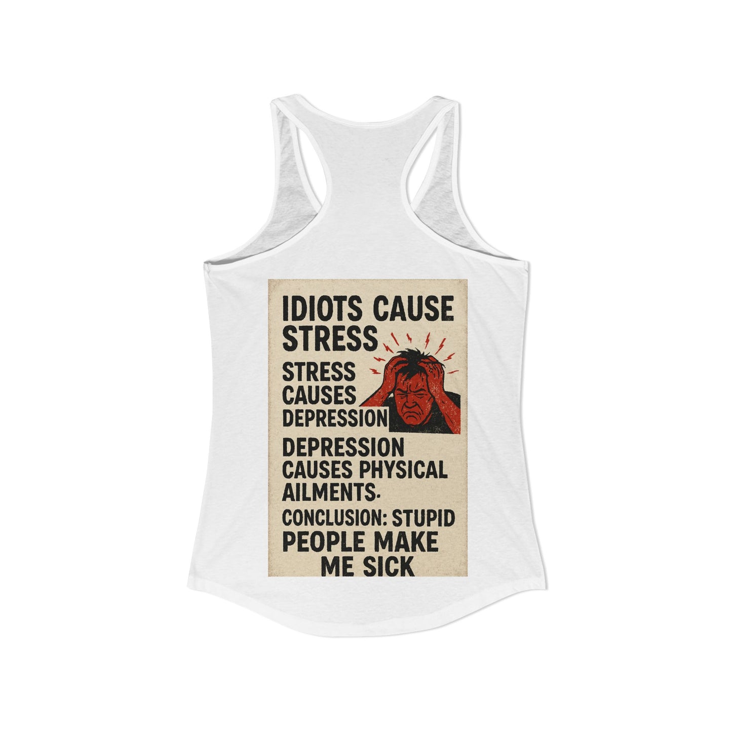 Stupid People Women's Racerback Tank