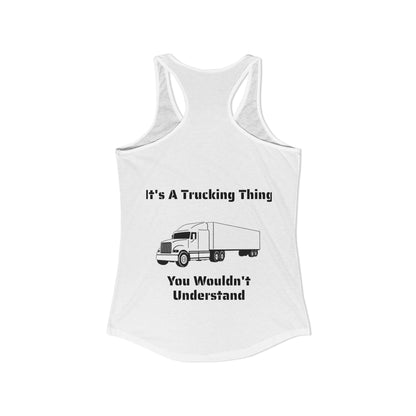 Trucking Thing Women's Racerback Tank