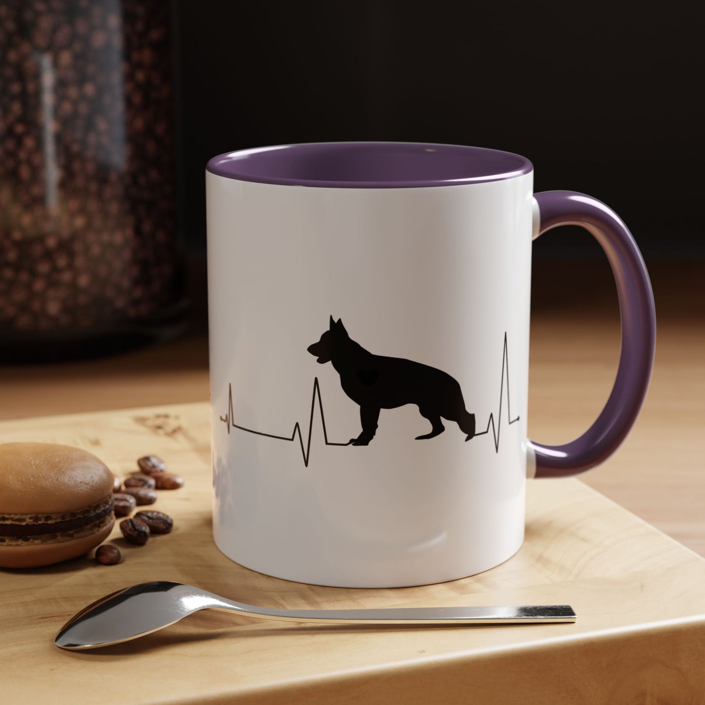 My Heart Beats For German Shepherds 2-Tone Coffee Mug