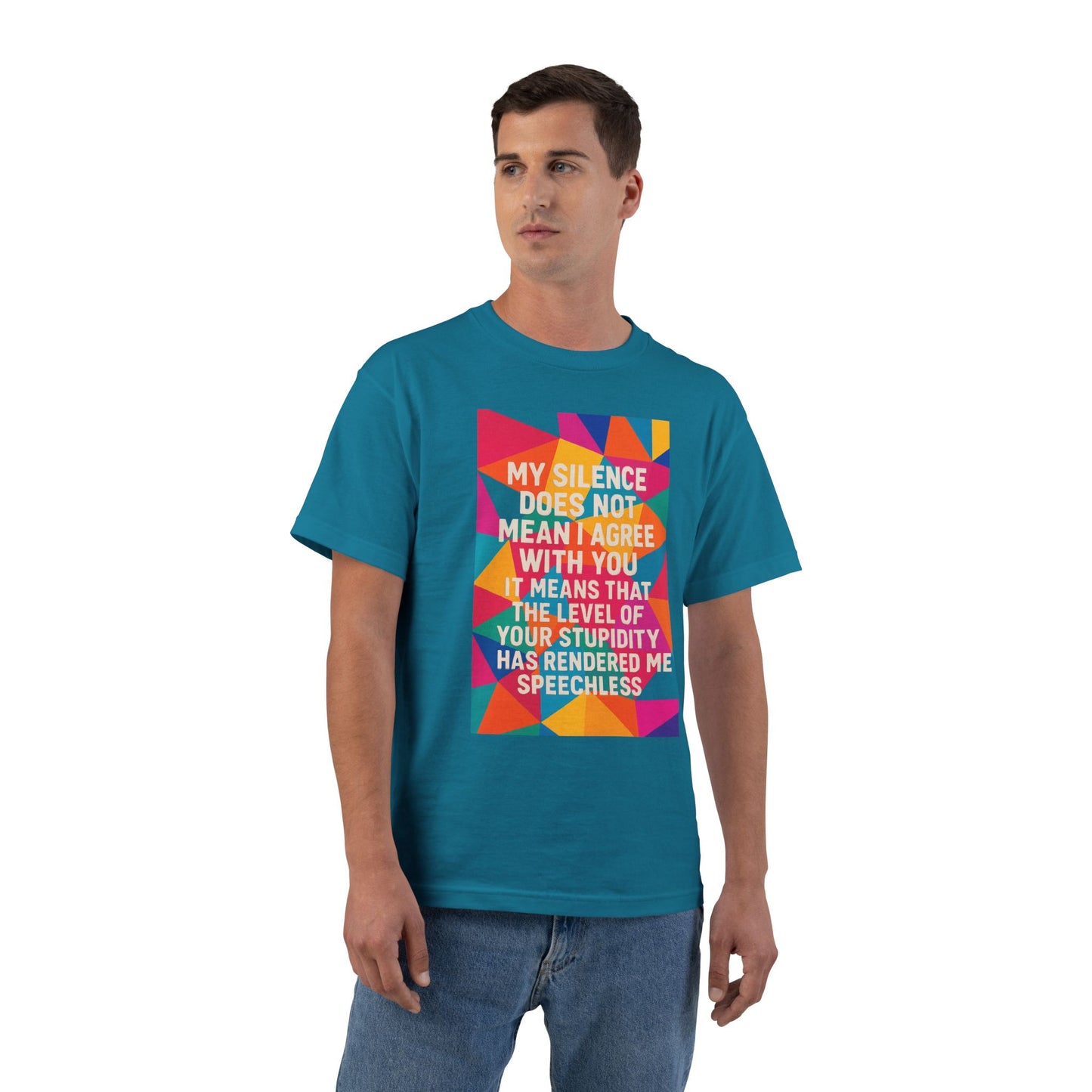 Speechless Men's Short-Sleeve Crewneck Tee