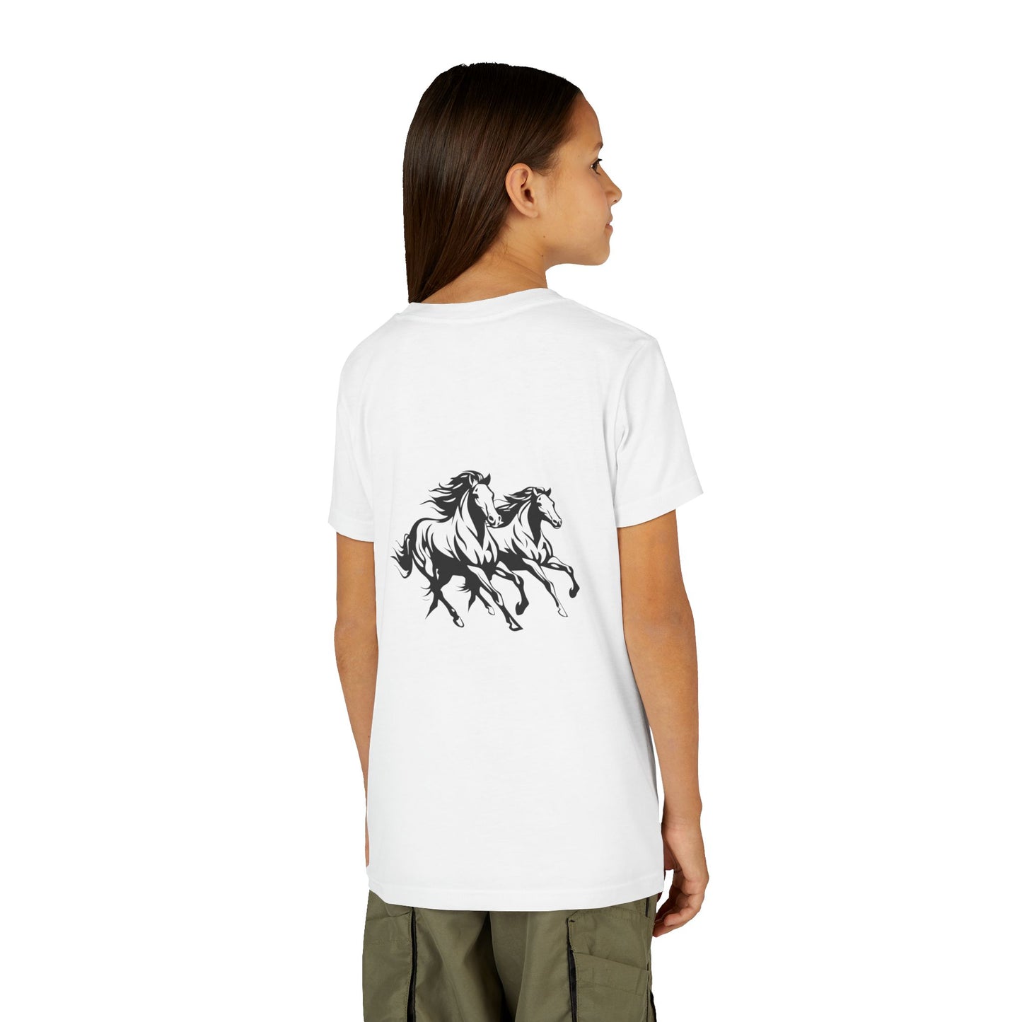 Horsin' Around Youth Unisex Short Sleeve Crewneck Tee