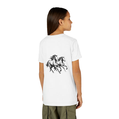 Horsin' Around Youth Unisex Short Sleeve Crewneck Tee