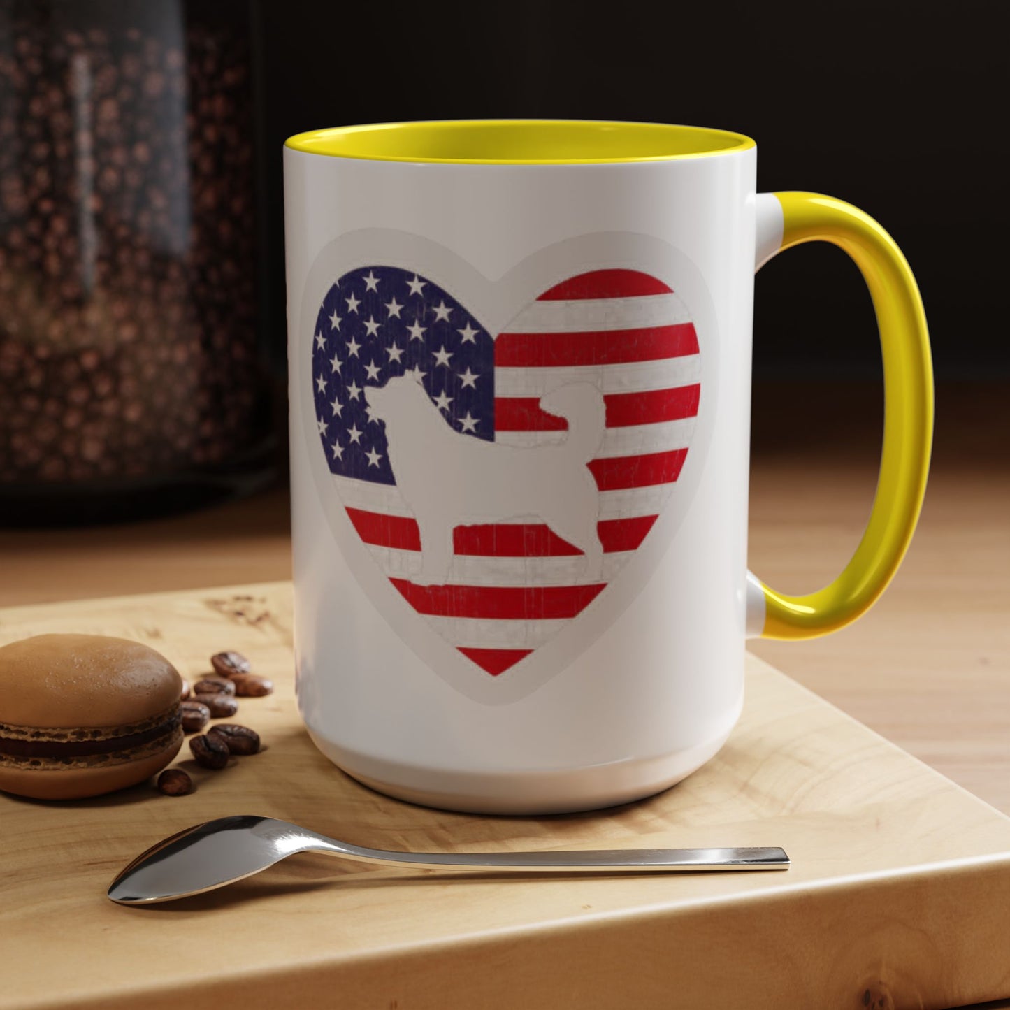 Malamute Flag 2-Tone Coffee Mug
