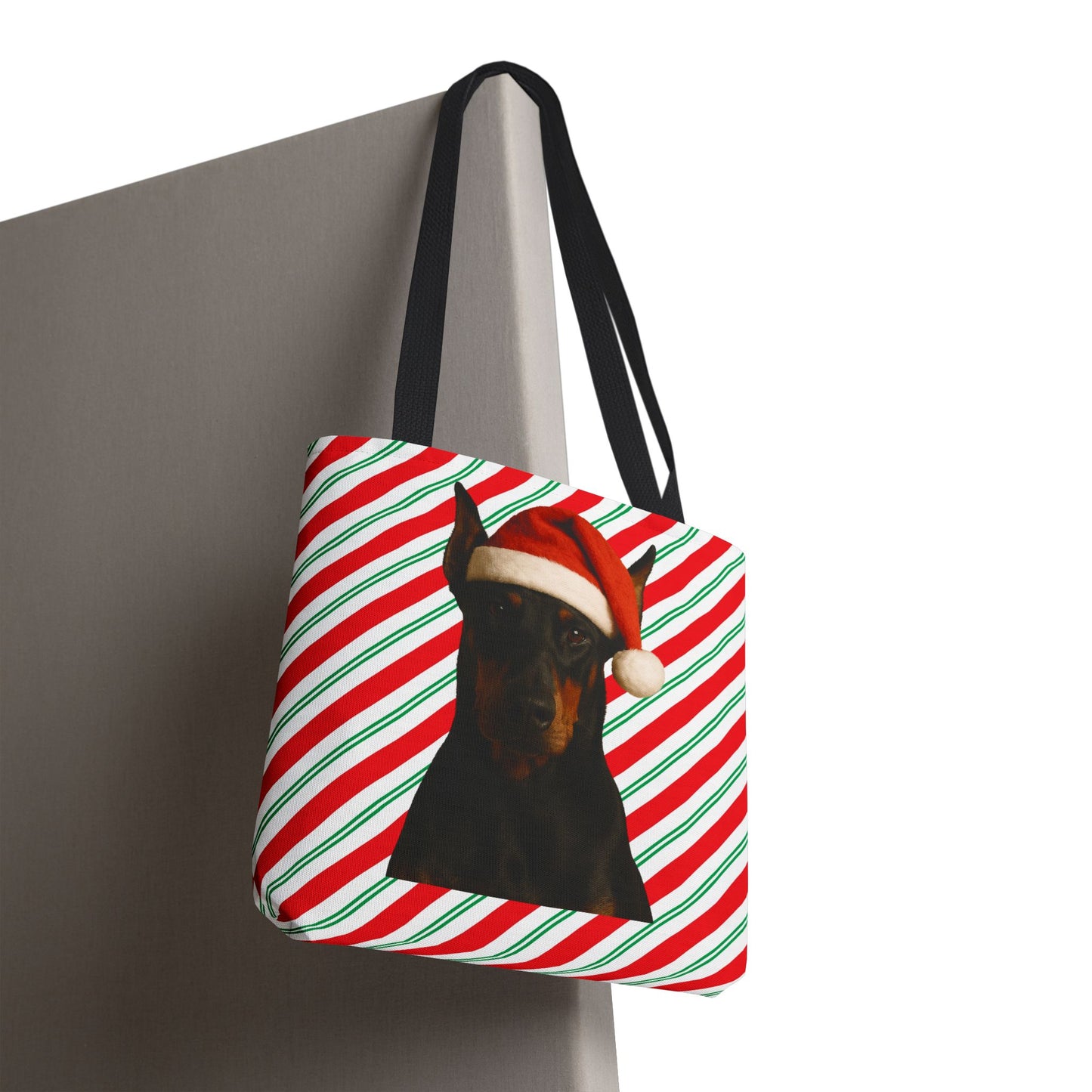 Santa Paws Doberman Tote Bag