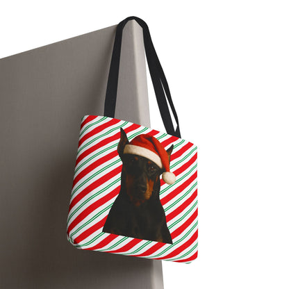 Santa Paws Doberman Tote Bag