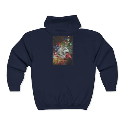 American Malamute Unisex Full Zip Hoodie