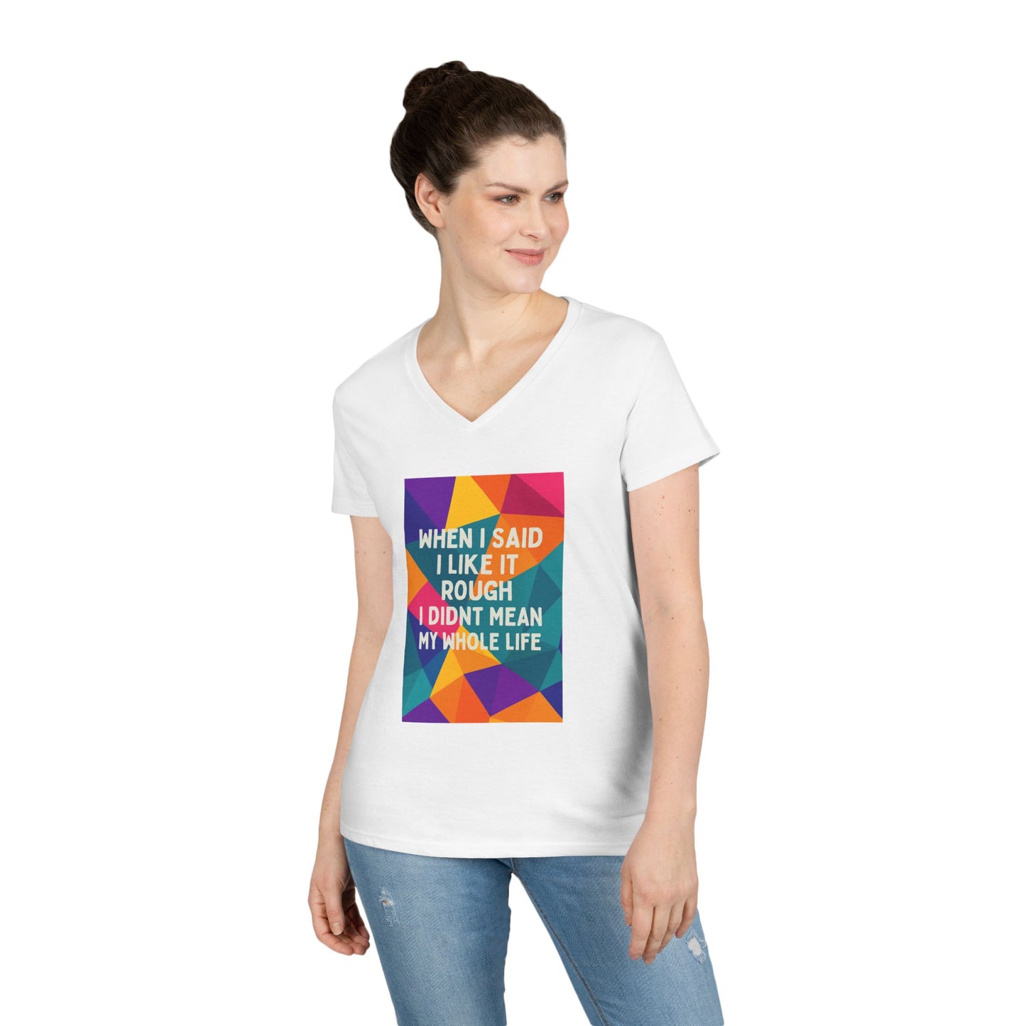 Like It Rough Women's V-Neck T-Shirt