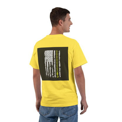Thin Yellow Line Men's Short-Sleeve Crewneck Tee
