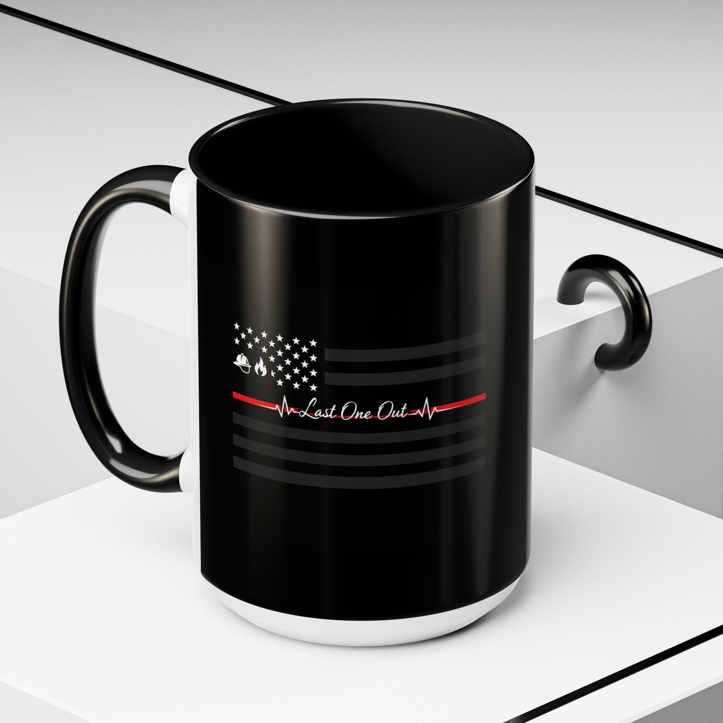 Thin Red Line 2-Tone Coffee Mug