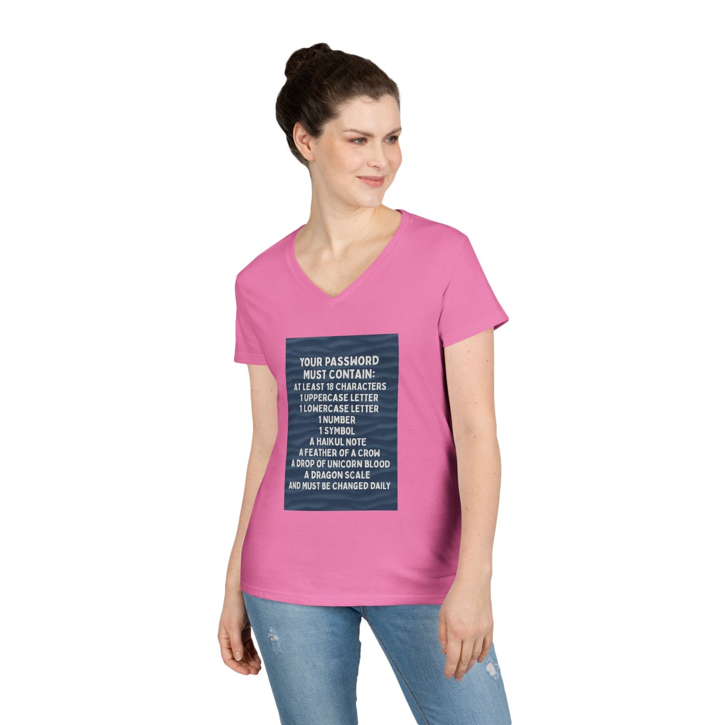Password Women's V-Neck T-Shirt