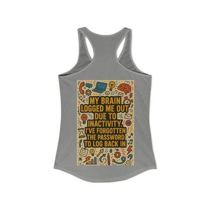 Logged Out Women's Racerback Tank