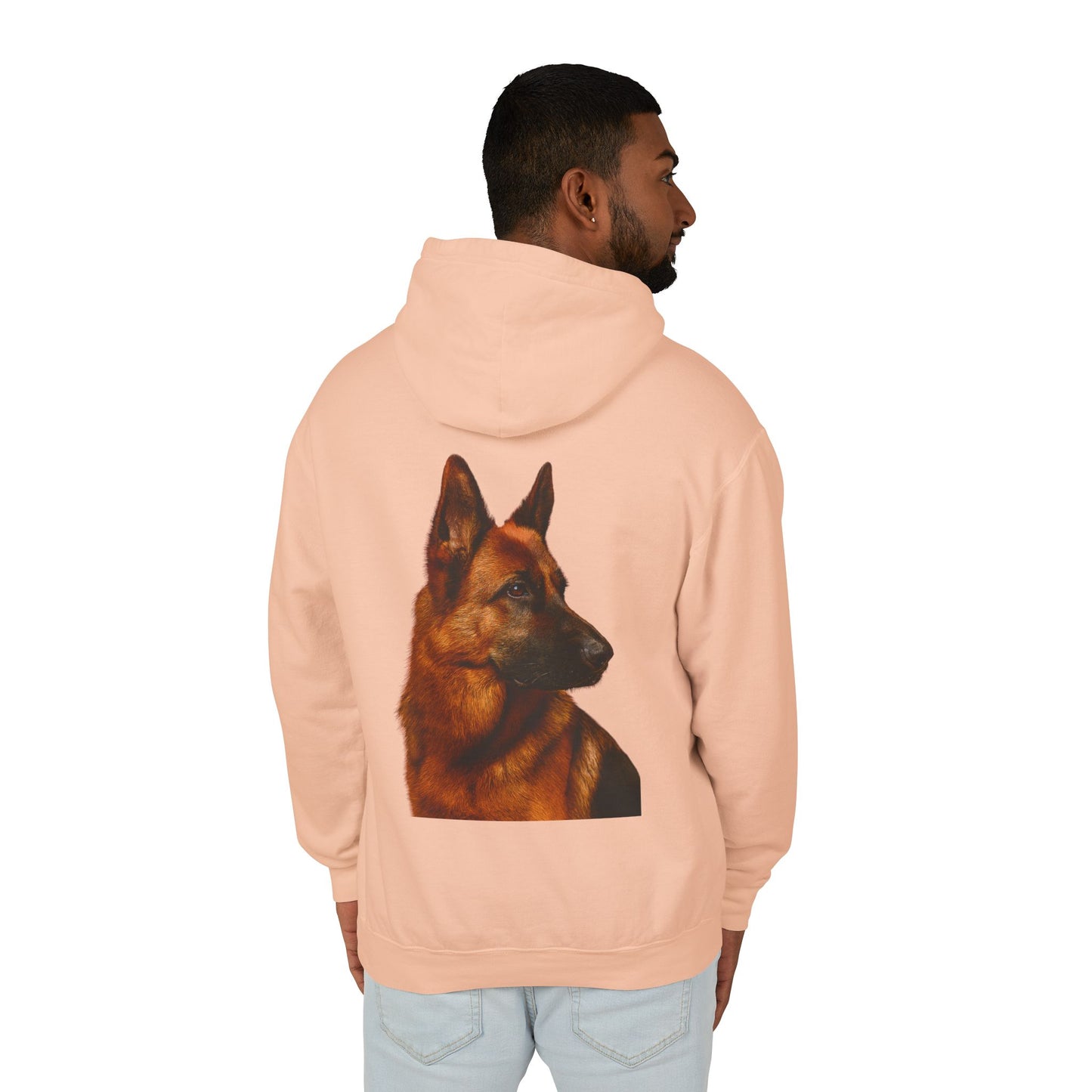 German Shepherd Head Unisex Lightweight Hoodie