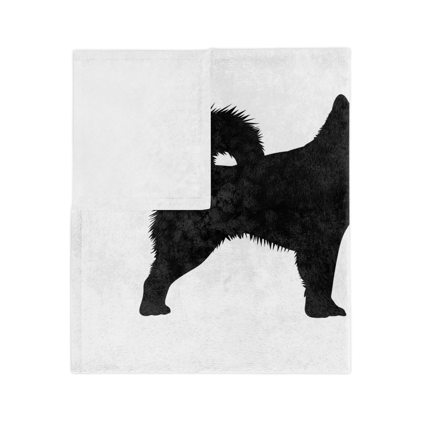 Malamute Silhouette Velveteen Microfiber Blanket