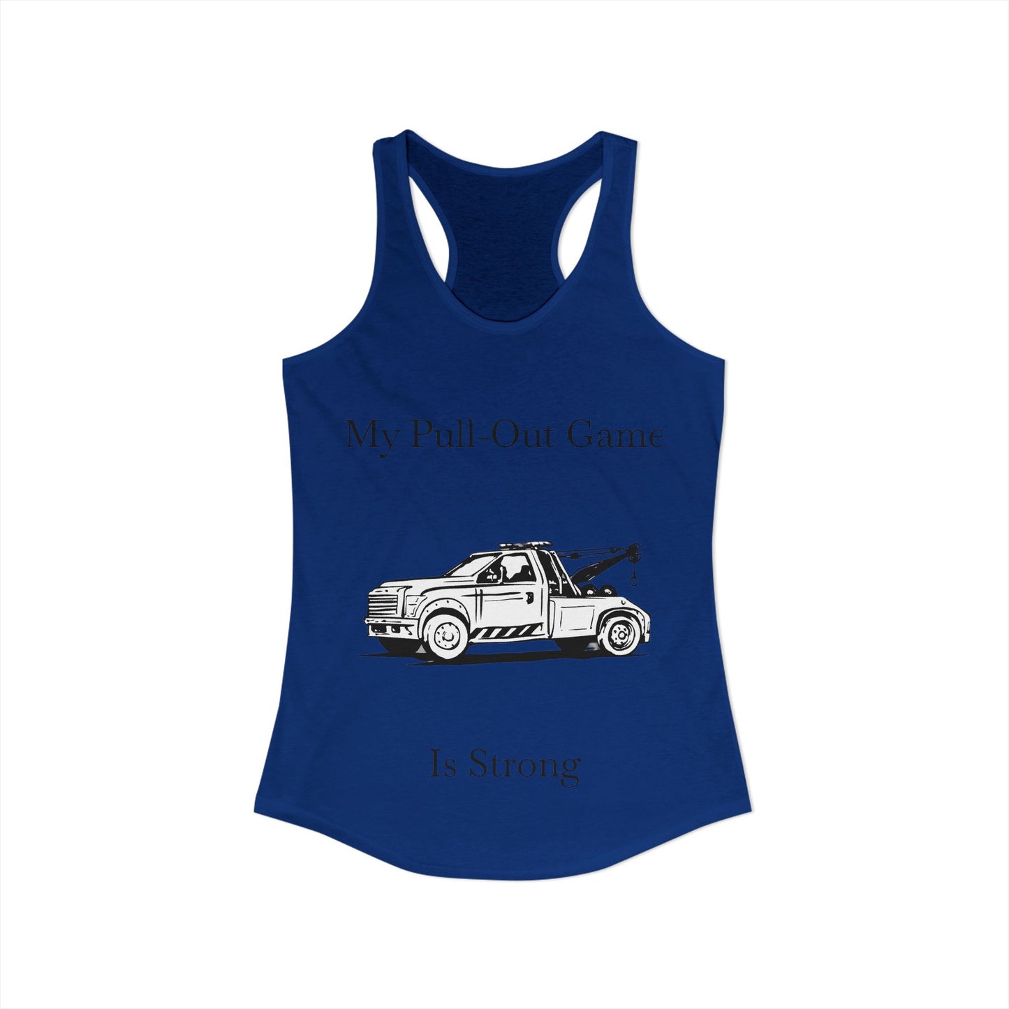 Pull Out Wheel Lift Tow Truck Women's Racerback Tank
