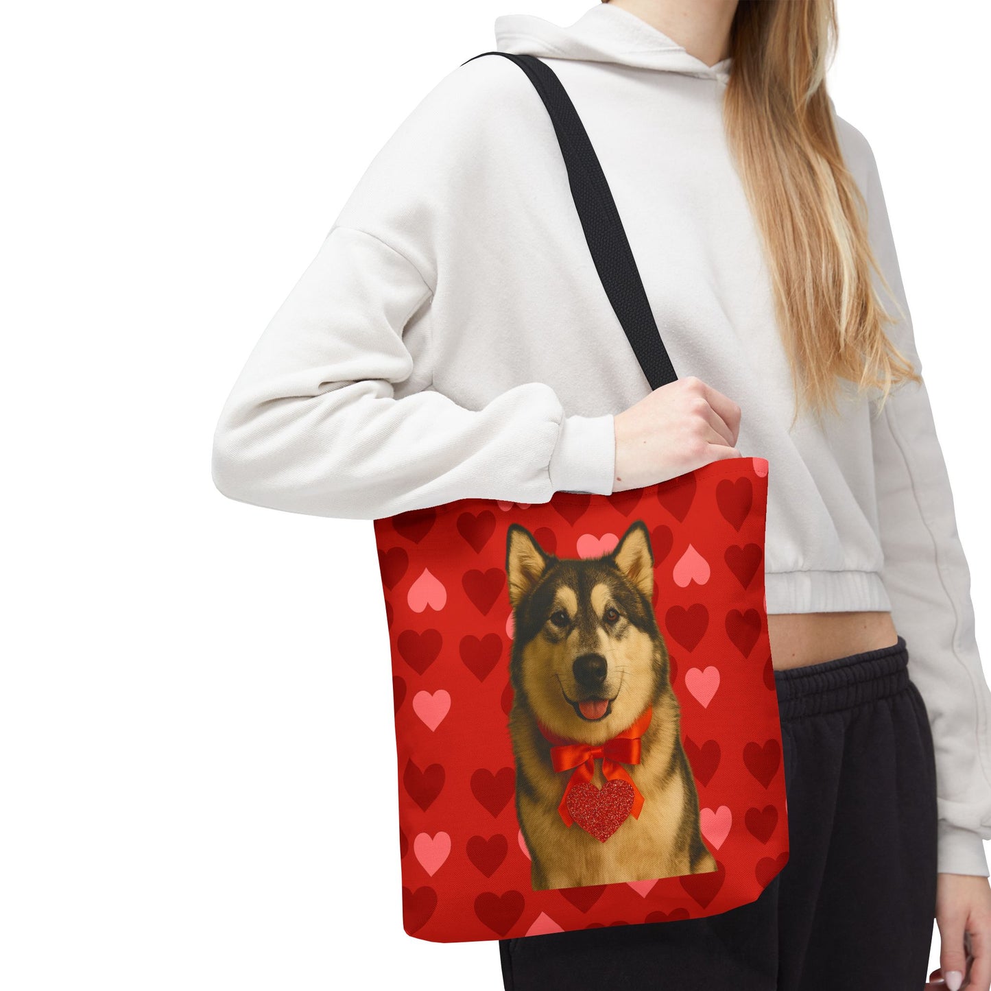 Cupid's Companion Malamute Tote Bag