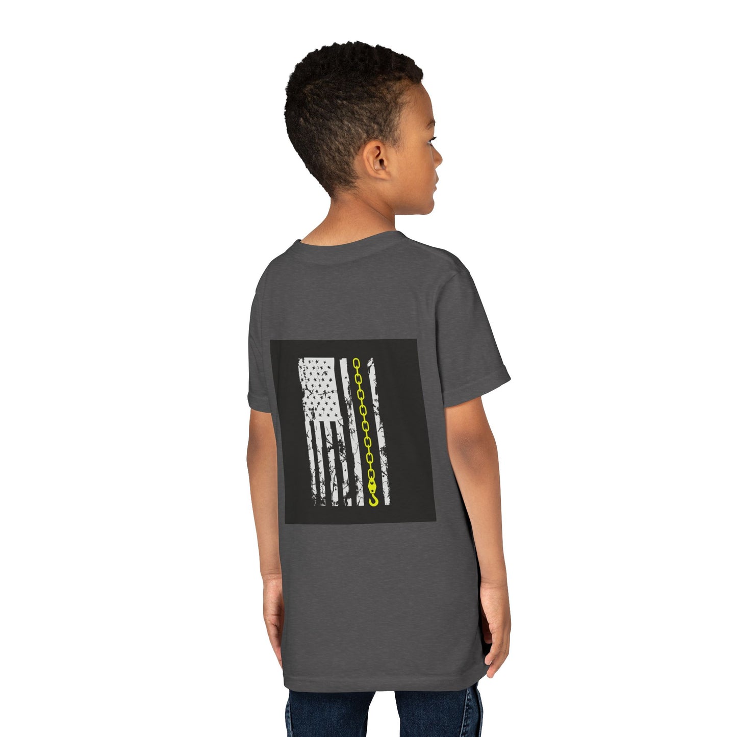 Thin Yellow Line Youth Unisex Short Sleeve Crewneck Tee
