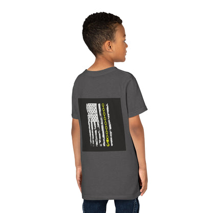 Thin Yellow Line Youth Unisex Short Sleeve Crewneck Tee