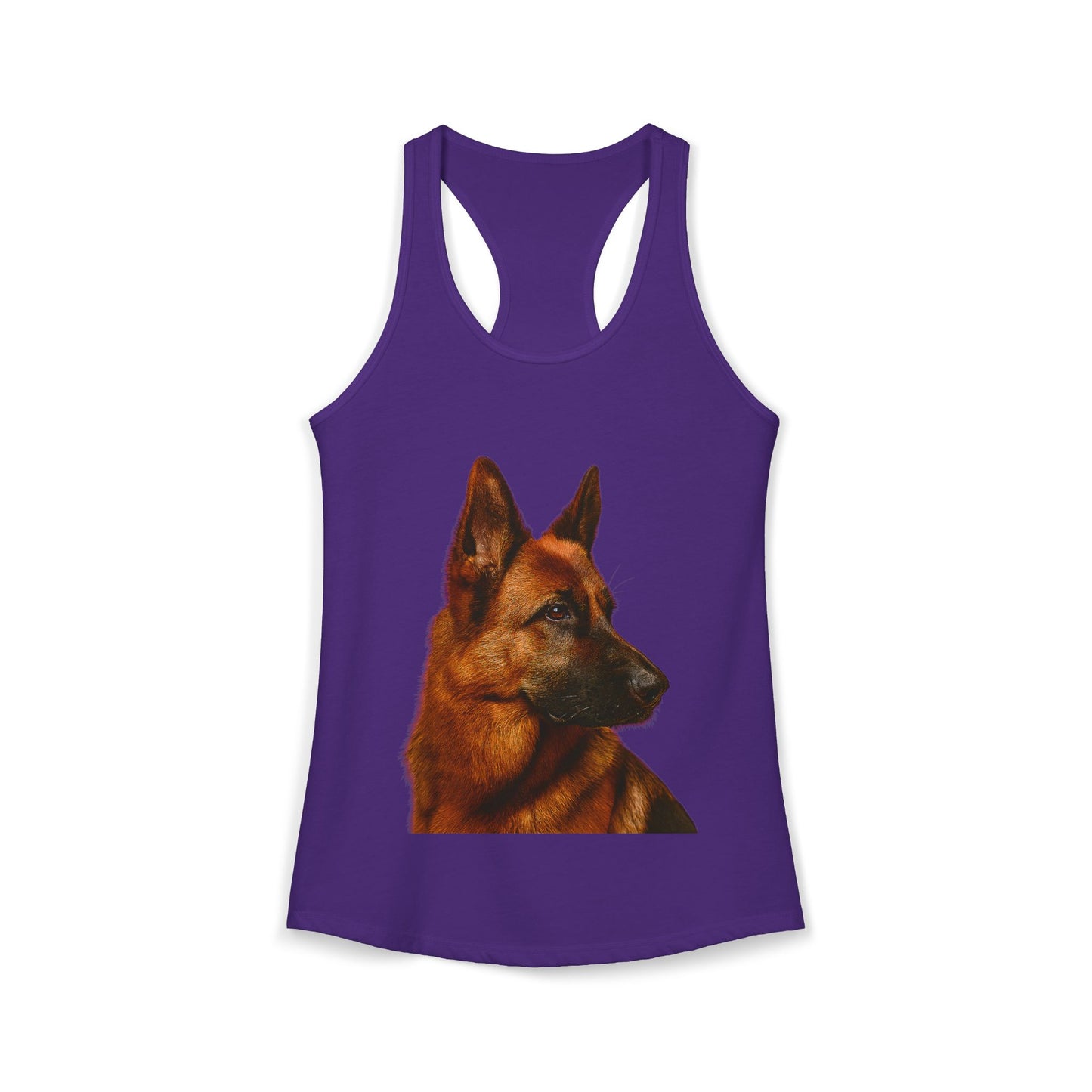 German Shepherd Head Women's Racerback Tank