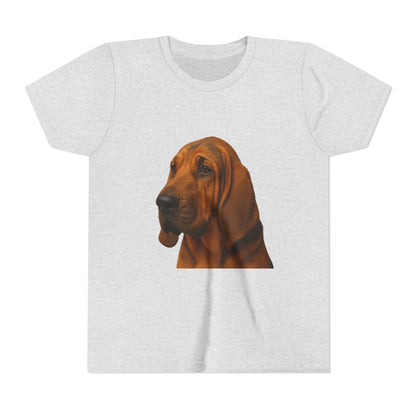 Bloodhound Head Youth Unisex Short Sleeve Crewneck Tee