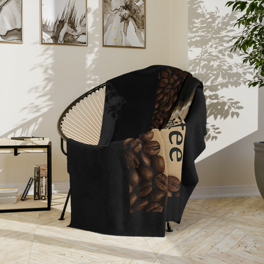 Coffee Definition Velveteen Microfiber Blanket