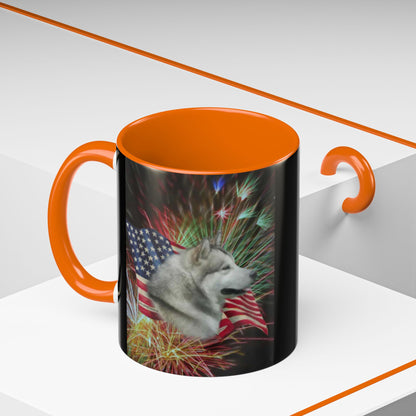 American Malamute 2-Tone Coffee Mug
