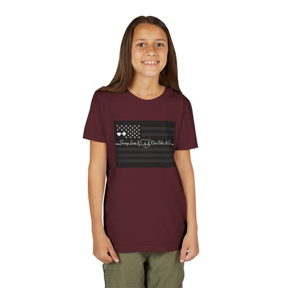 Thin White Line Youth Unisex Short Sleeve Crewneck Tee